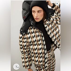 Perfect Moment Women's Camel Houndstooth Ski Jacket, Size: XS